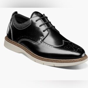 Stacy Adams Red Zone Collection KIDS SYNERGY Black 
Wingtip Lace Up dress shoes